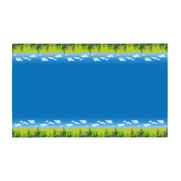 Скатерть праздничная, 180х108см, полиэтилен, 30мкм, с изображением единорога