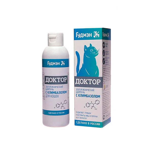 Шампунь Доктор с климбазолом для кошек 200мл