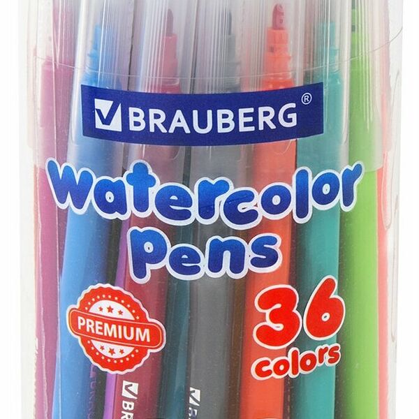 Фломастеры BRAUBERG Premium классические, 36 цветов