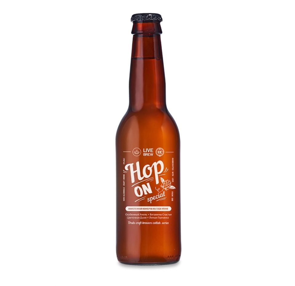 

Напиток комбуча LIVE BREW Hop on Габа Улун, Хмель 0.35л, Россия