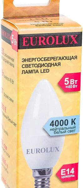 Лампа светодиодная Eurolux E14 5Вт