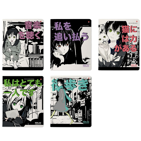 Тетрадь Альт Anime City в клетку А5, 48 л 1шт в ассортименте