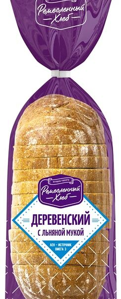 Хлеб Ремесленный хлеб Деревенский с льняной мукой, 350 г