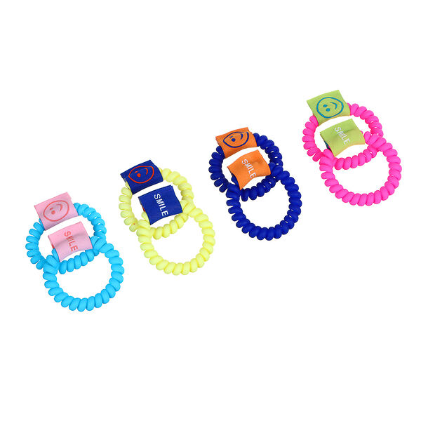 Набор резинок-спиралек для волос Beriotti с декором 2 шт. в ассортименте