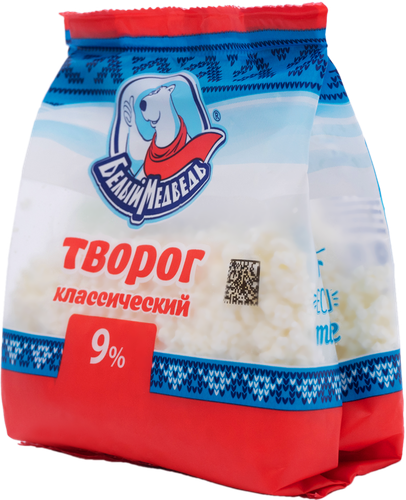

Творог Белый Медведь 9%, без змж, 250г