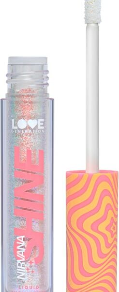 Жидкие тени для век Love Generation Nirvana сияющие Серебряно-розовые Тон 04 2.8мл