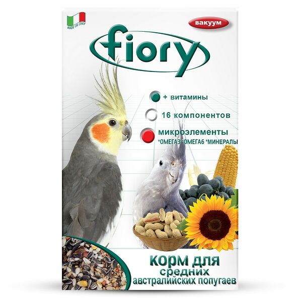 Корм для птиц FIORY Parrocchetti Australian для средних австралийских попугаев