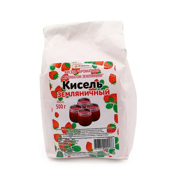 Кисель Ароматный с ароматом земляники 500г