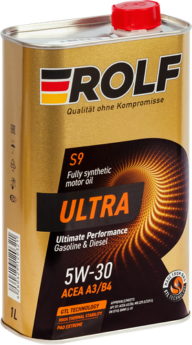 

Масло моторное ROLF ULTRA SAE 5W–40 ACEA A3/B4 API SP, Арт. 323104, 1л