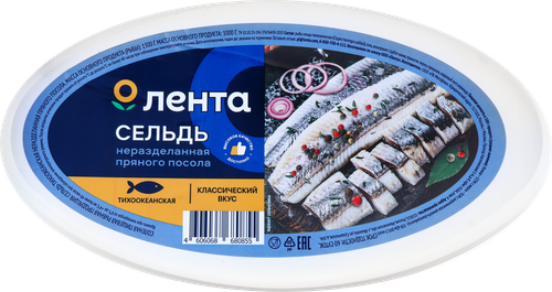 

Сельдь пряного посола Лента, 1,3 кг