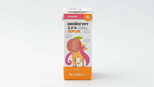 Биойогурт детский питьевой с персиком 2,5%
