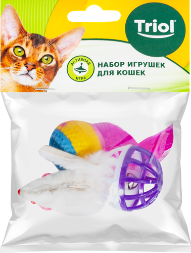 

Игрушка для кошек Triol Мышка с игрушкой