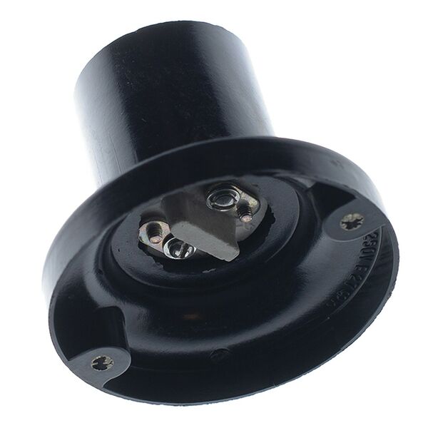 Патрон РЕАЛЬНАЯ ЭЛЕКТРИКА, Е27, потолочный, черный