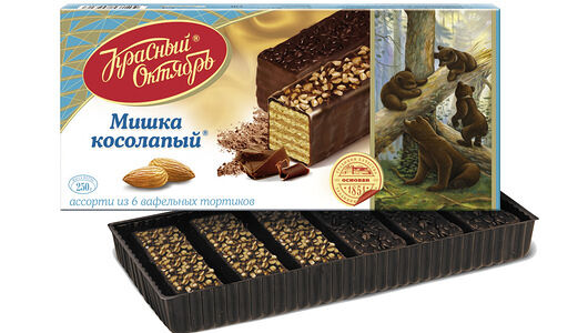 Торт вафельный Красный Октябрь Мишка косолапый 250 г