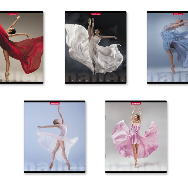 Тетрадь Erich Krause Балет клетка, 48 листов 1шт в ассортименте