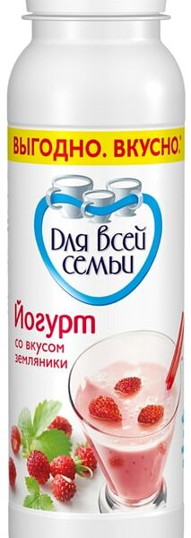 Йогурт Для Всей Семьи Земляника 1% 270г
