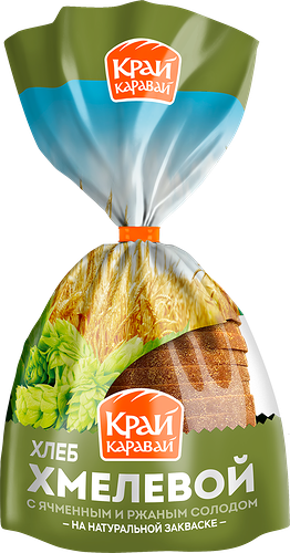 Хлеб подовый КРАЙ КАРАВАЙ Хмелевой, в нарезке, 400г