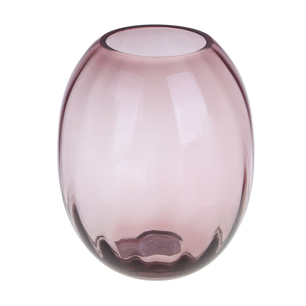 Ваза 18х18х21,5 см, стекло, цвет розовый, арт.03-16