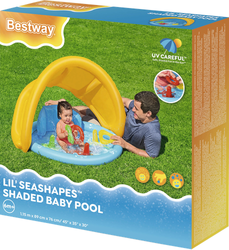 

Бассейн детский Bestway Морские формы 115х89 см, Арт. 52568