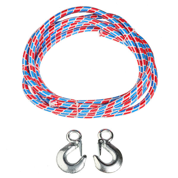 New galaxy трос буксировочный с крюками (авиационный капрон) 5т, в чехле, 5м