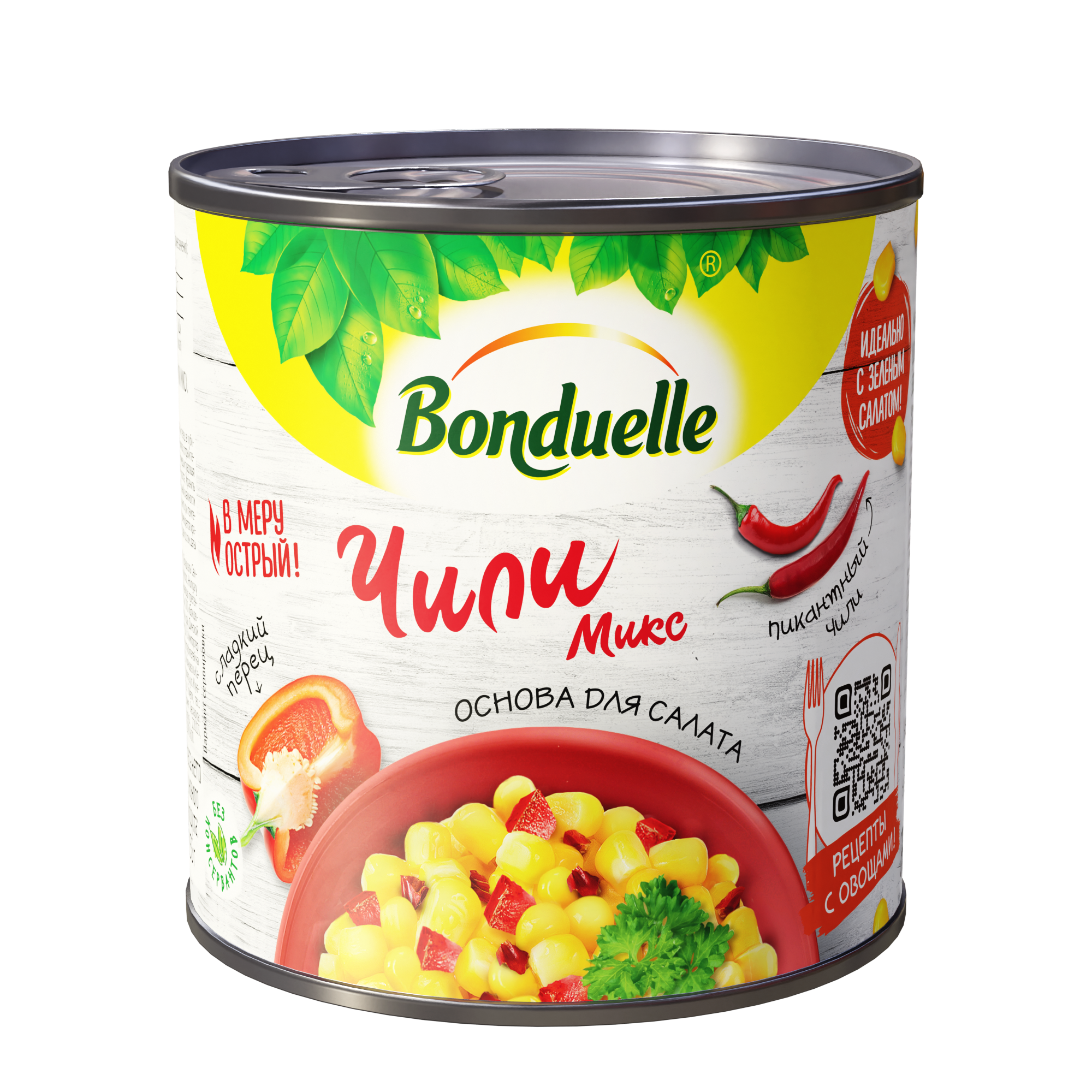 

Консервы овощные Bonduelle Чили микс, смесь для салата, 310 г