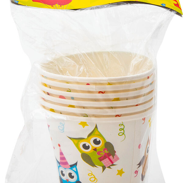 Стаканы из картона ХАМЕЛЕОН 6 шт, 200 мл, в ассортименте