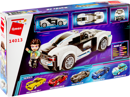 

Конструктор Qman Машинка, 168 деталей, Арт. 14013