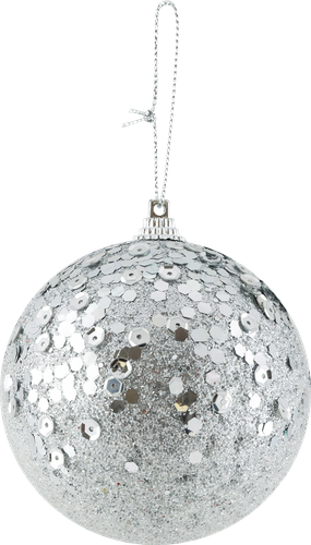 

Шар елочный HOMECLUB d=8см, с пайетками, пластик, цвета в ассортименте