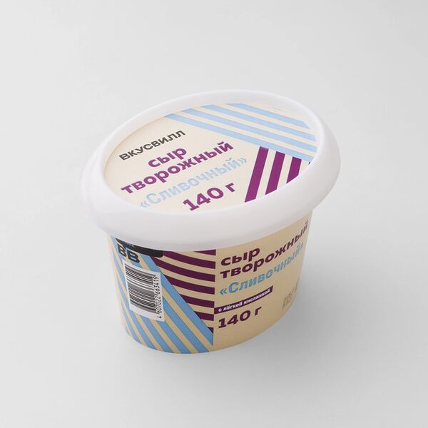 Сыр творожный Вкусвилл сливочный 140г