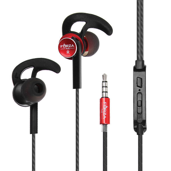Forza наушники проводные внутриканальные flat, гарнитура, доп.насадки, коробка картон