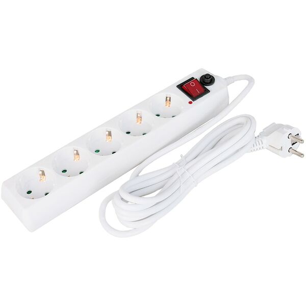 Фильтр сетевой Volsten SP 5x3, 5 гнезд, 3 м, 10 А, 2200 Вт