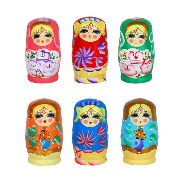 Матрешка 11.5х5.5 см дерево в ассортименте