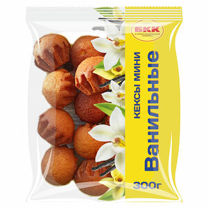 Кексы БКК мини Ванильные 300 г