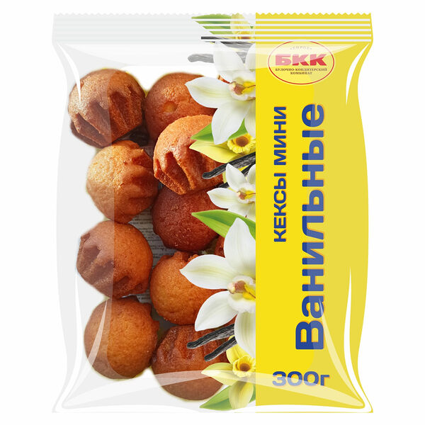 Кексы БКК мини Ванильные 300 г