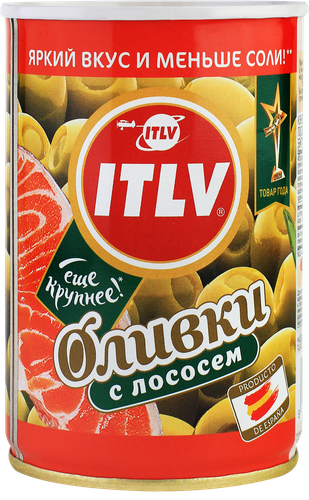 

Оливки ITLV с лососем 300 г