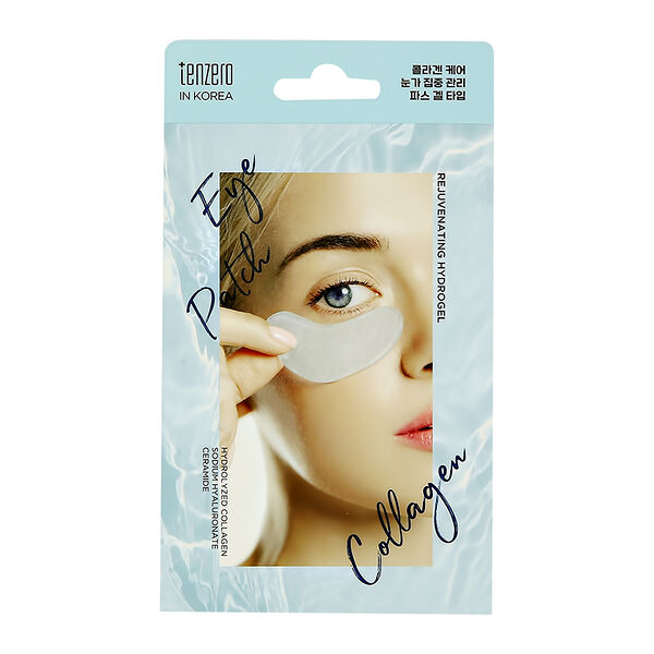 Патчи для глаз Tenzero Collagen гидрогелевые с коллагеном омолаживающие 5 пар по 1.5 г 