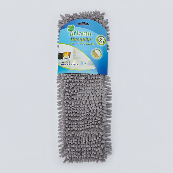 Насадка In'Loran для швабры шенилл серая,  42x13 см