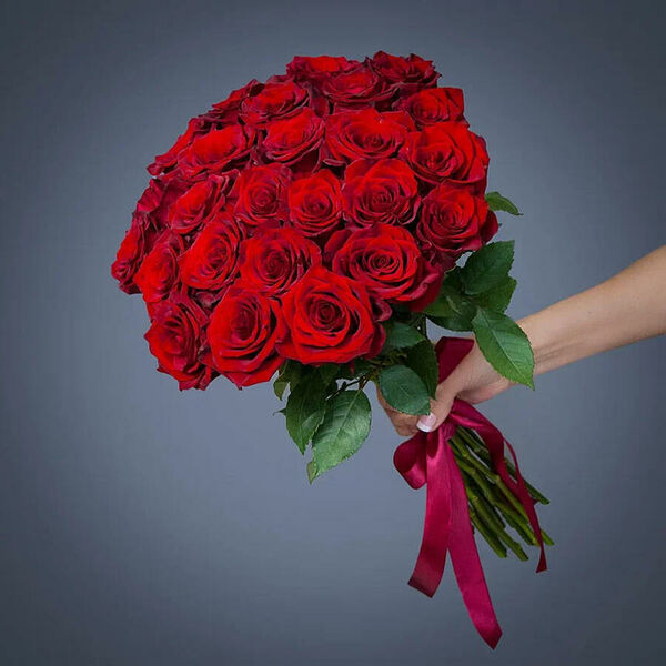 Монобукет 25 Роз Explorer под ленту