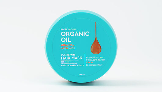 Маска для волос Organic Oil Восстановление и блеск с аргановым маслом 270 мл