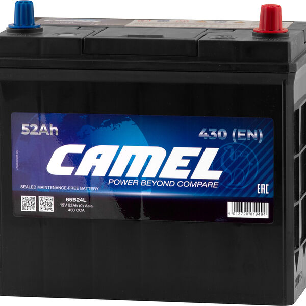 Аккумулятор CAMEL 52 Ач 430 А обратная полярность