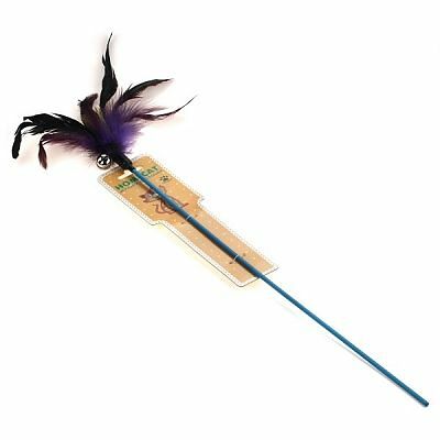 HOMECAT Игрушка для кошек Дразнилка с перьями с колокольчиком 49см