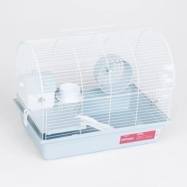Клетка Petmax двухэтажная для грызунов голубая 48х32х37.3 см