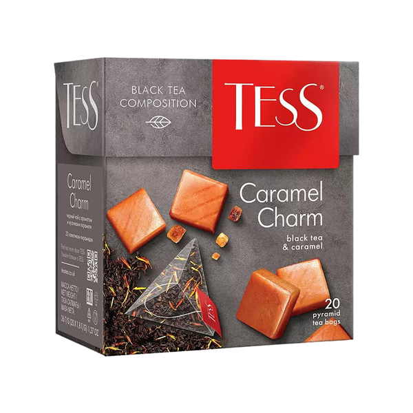 Чай Tess Caramel charm черный листовой 20 пакетиков