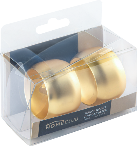 

Набор колец для салфеток Homeclub Gold в ассортименте 2 шт
