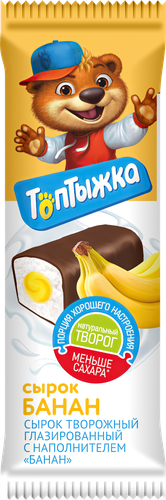 

Сырок творожный Топтыжка глазированный Банан 12% 40 г