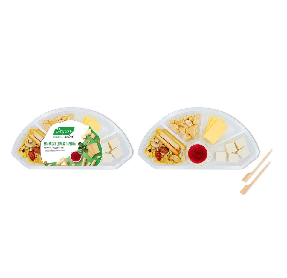 

Веганская сырная тарелка Vegan cheese plate Вкусный стандарт 120 г