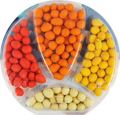 

Арахис SMAKKY Classic mix снековая тарелка, со вкусом сыра, сметаны, чили, бекона, 200г