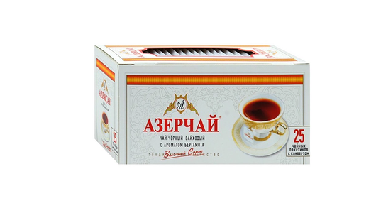 Чай чёрный Азерчай с ароматом Бергамота в пакетиках, 50 г