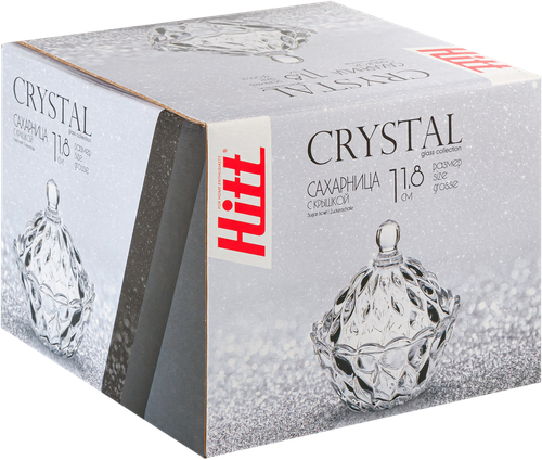 

Сахарница HITT Crystal, с крышкой, стекло Арт. 155R