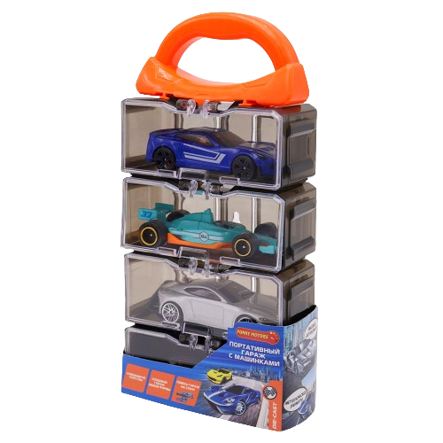 Набор машинок Die Cast 4 шт в портативном кейсе Funky Toys FT0726561